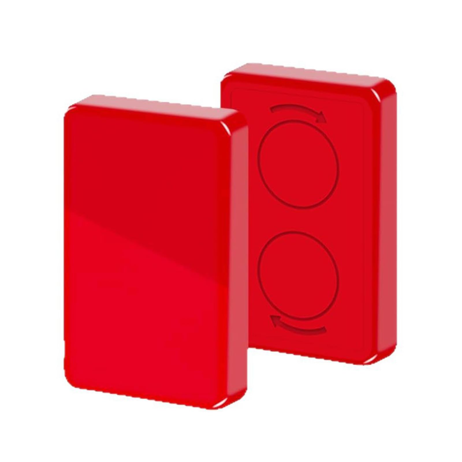 Tkidplw Red Pack Of 2 Magnetic Flag Weights For Bottom Of Flag, Flag Weights For Wind, Heavy Duty Windproof Design With Magnets Secure Banners For Garden