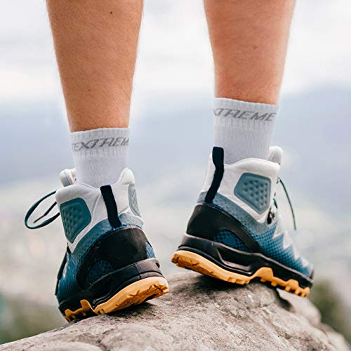 Fitextreme Non Slip Socks For Yoga, Pilates, Barre Fitness, Hospital Socks For Women, 3 Pack Quarter Crew Socks Gray #TOP2