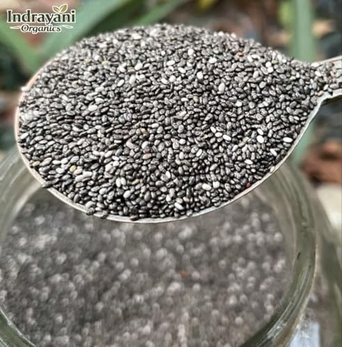 Image of Indrayani Organics Chia Seeds 1kg | Raw & Natural Chia Seeds | Rich in Omega-3, Fiber & Protein | Healthy Superfood