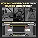 AutoChat Jumper Cables for Car, Heavy Duty Automotive Booster Cables for Car, SUV and Trucks Battery, for Jump Starting Dead or Weak Batteries with Carry Bag, Gloves, Brushes(6 Gauge 16 Feet)