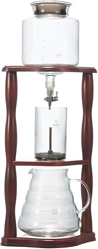 HARIO WDW-6 - Gotero de café de agua madera café frío 2-6 tazas multicolor