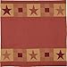 Ninepatch Star Shower Curtain w/ Patchwork Borders 72x72"