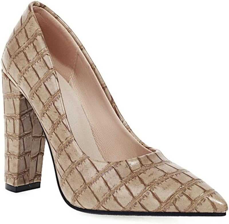 Retro Elegant Block Heel Shoes 