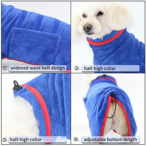 Changxi Toalha de roupão de banho pa cachorros Casaco de secagem rápida de microfib de secagem rápid