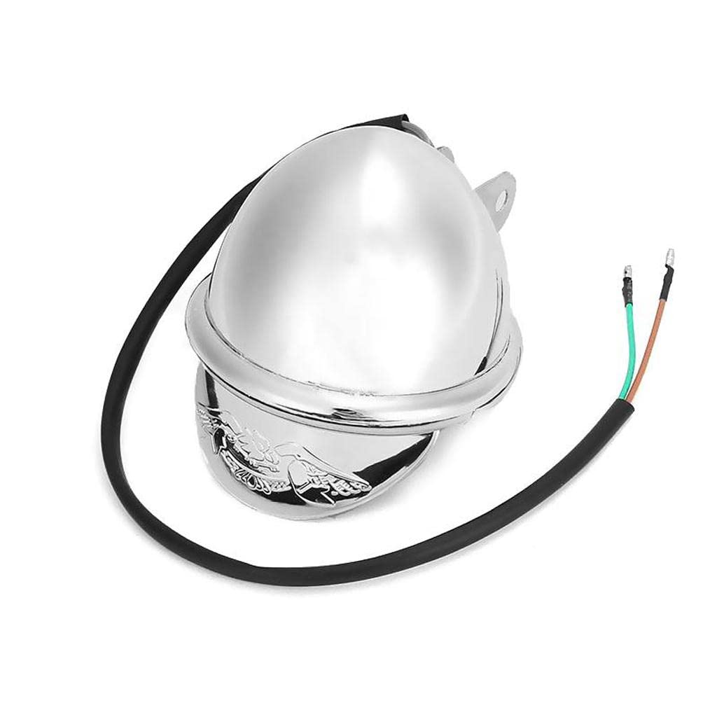 MILAAN 1Pcs 4'' Motorcycle Custom Chrome Spot Light Fog Light Head L for