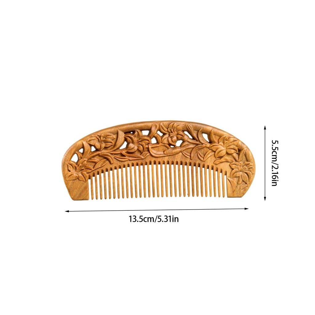 Peruka Grzebień Curly Hair Wide Tooth Comb Chinese Style Solid Wood Long Hair Comb Home Massage Comb Bathroom Wet Hair Comb Duże grzebienie do włosów
