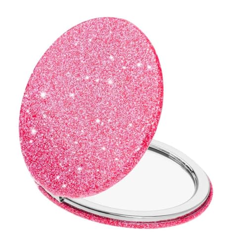mpowtech Cute Pink Compact Mirror for Women