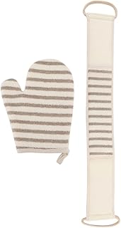 فوميز. مجموعة واحدة من قفازات حمام وقفازات تنظيف لتنظيف رغوة الجسم وغسول الجسم، ليفة الظهر، وسادة تقشير للاستخدام المنزلي، فرشاة تقشير وتقشير البشرة