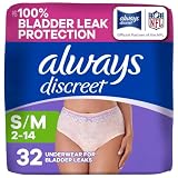 Adult Diapers for Women, Maximum Absorbency Incontinence and Postpartum Underwear Size S/M, Up to...