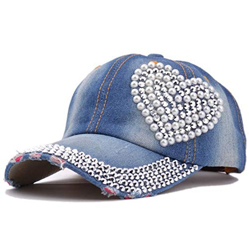 Casquette de baseball en cristal floral strass pour femme style hip hop réglable