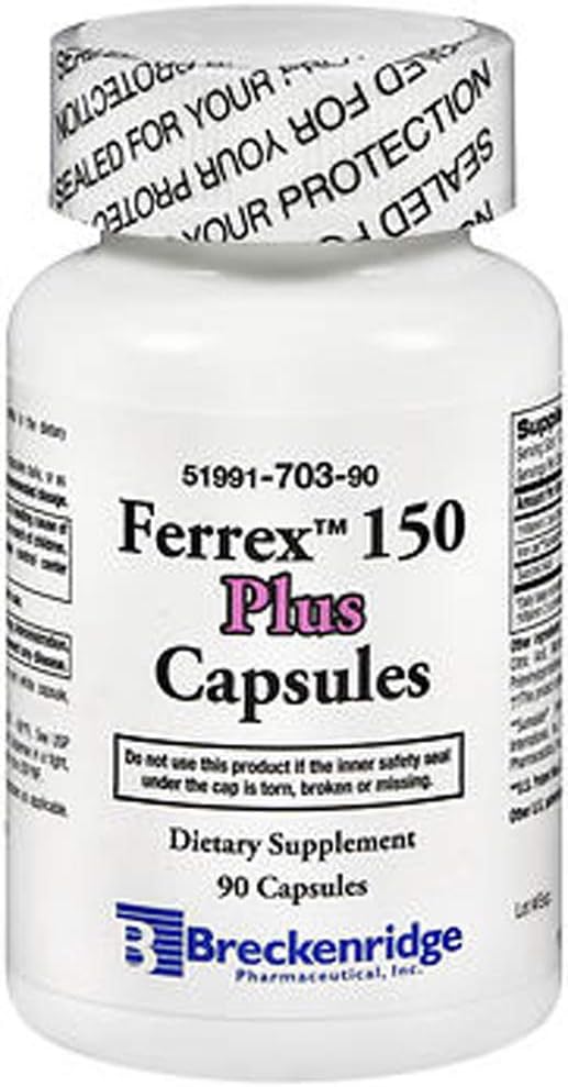 Kaxilu Breckenridge Pharmaceutical Ferrex 150 Plus, Capsules - 90 Capsules