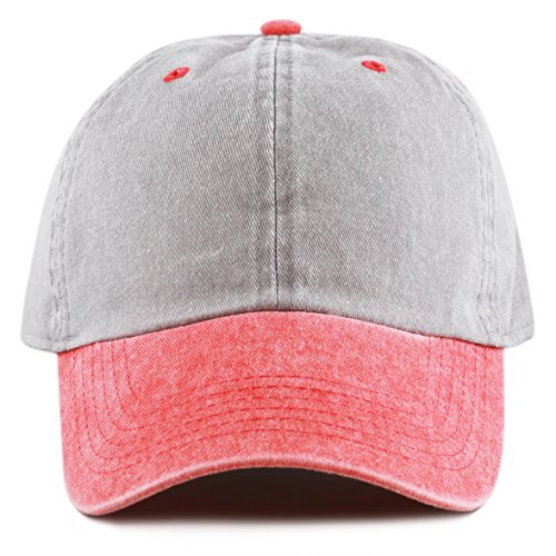 Image of The Hat Depot 100% Cotton Pigment Dyed Low Profile Dad Hat Six Panel Cap