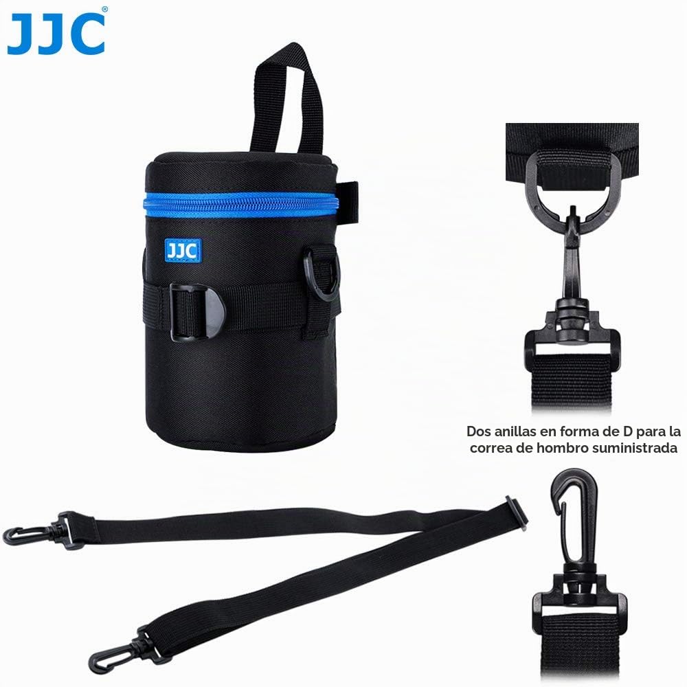 JJC Resistente al Agua Deluxe Funda para Objetivo con Correa