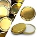 Produktbild hocz 50er Set Ersatzdeckel Twist-Off-Deckel für Sturzgläser To 82 Deckelfarbe Gold Sturzglas passend für 230, 350, 435, 540, 565 ml Einmachgläser Einkochgläser