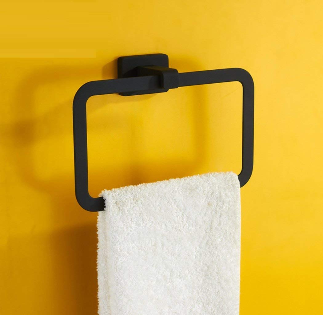 Porte-serviette accrochage solide et anneau de bain anti-corrosion