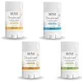 MONA Brands TRAVEL SIZE Deodorant for Kids | 100% Natural Kids Deodorants For Girls, Boys, Pre-Teens & Teens | Hypoallergenic (4-PK Travel Size Combo (0.53 Oz each))