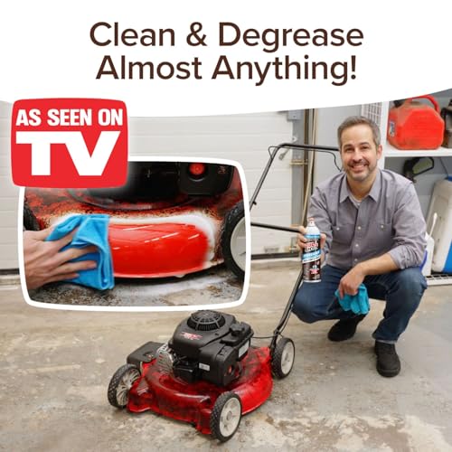 Bull Shot Degreaser Pro, Foaming Degreaser & Grime Remover, Heavy-Duty, AS SEEN ON TV, Residue-Free, Shake, Point & Spray, Emulsifies Grease, Oil Splatters, Glue, Tape Residue & More - Made in the USA - Image 6