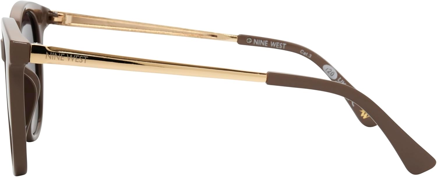 Nine West Women's Aliana Sunglasses Round - Image 3