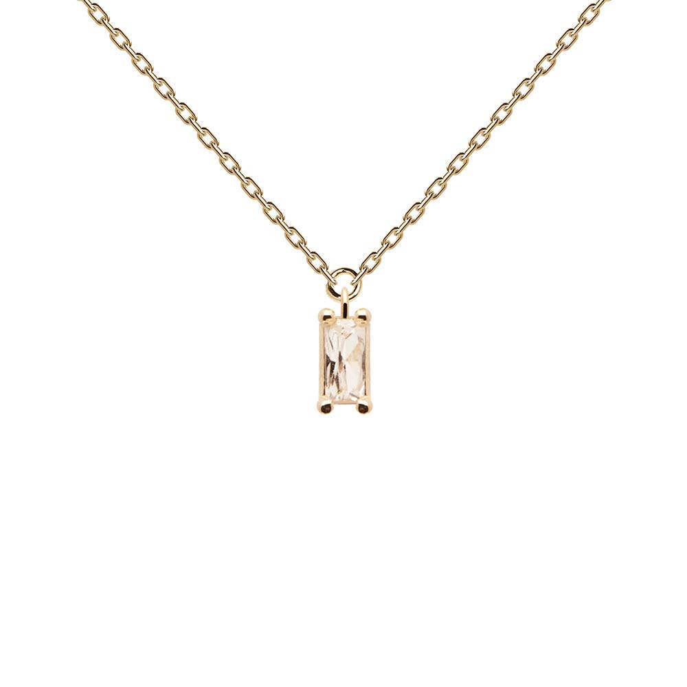 P D PAOLA Collar de Plata bañado en Oro de 18 kilates
