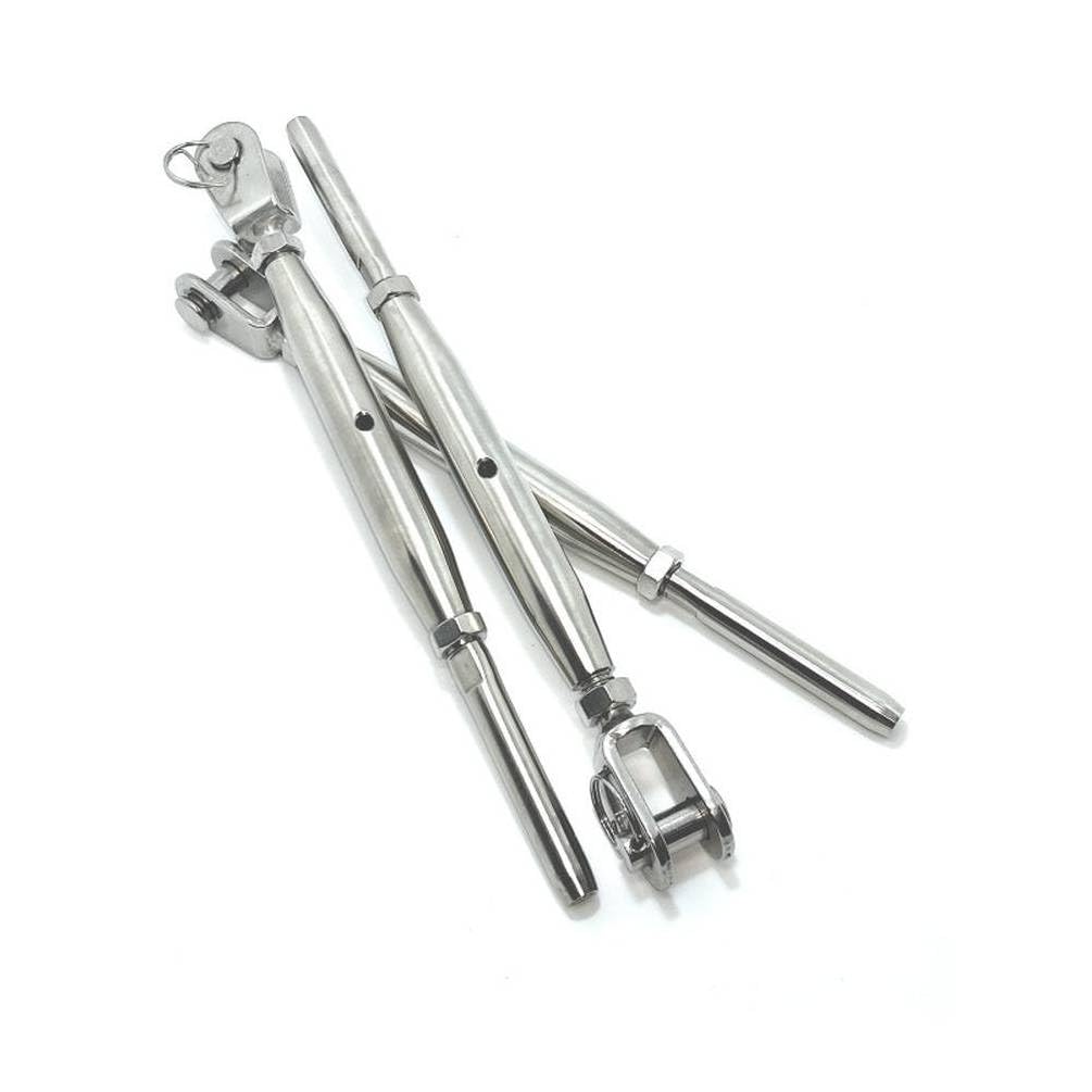 D-Work - 1 corridore a massetto fisso saldato + punta a crimpare 12 mm, in acciaio inox A4