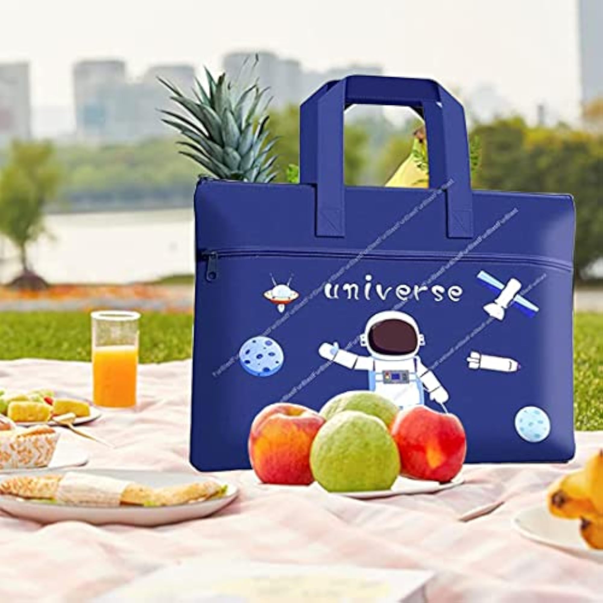 Cartoon Print Canvas Bag, Multi-Purpose Tote for Travel