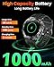 Military Smart Watches for Men, Smart Watch with 1000 mAh Battery/Answer/Dial Calls/Fitness Tracker/Flashlight/Heart Rate/Sleep Monitor/100+ Sports Mode, 1.7″ Waterproof Smartwatch for Android/iPhone