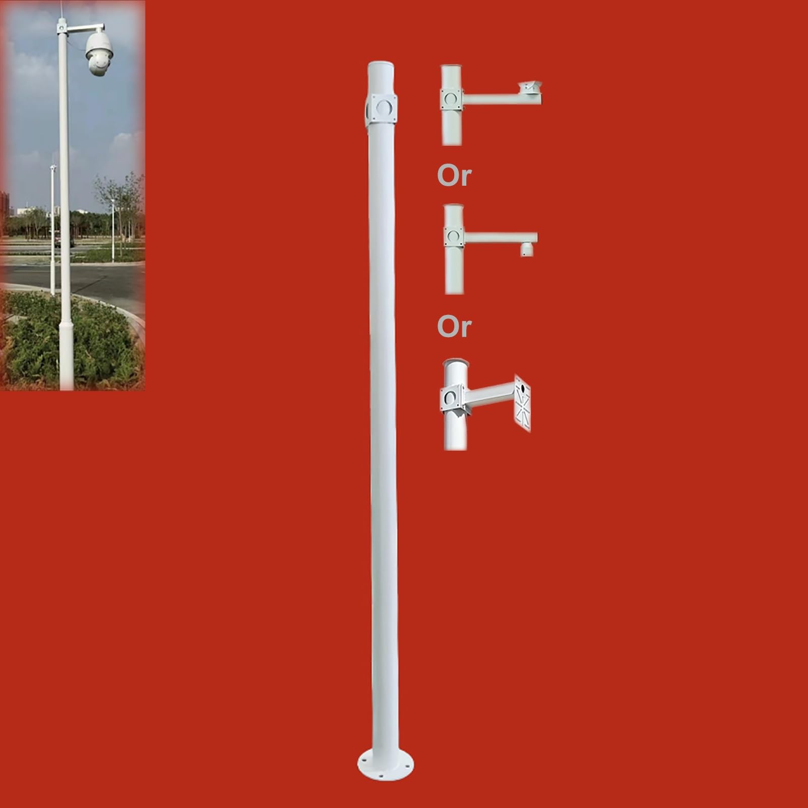 Mast Überwachungskamera Aussen, Kamera Halter, Kamera Halterung, Mast Security Camera Outdoor(200cm/79in)
