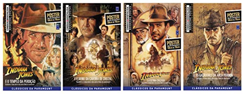 Superpôster Cinema e Nostalgia - Indiana Jones - Coleção 4 pôsteres