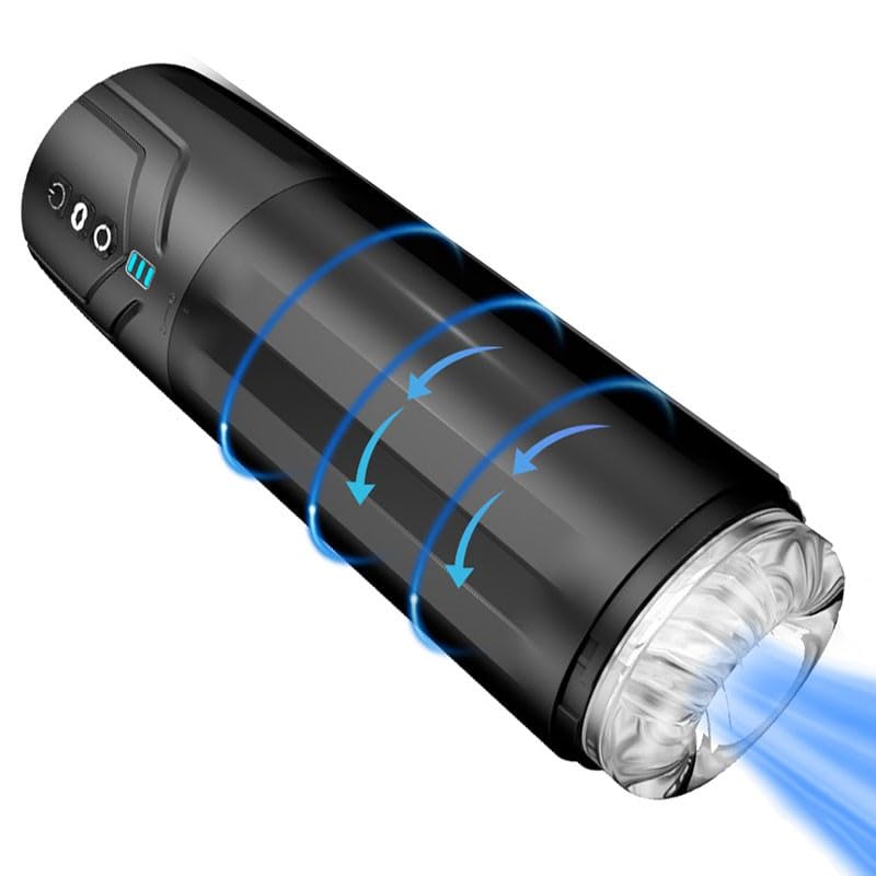 JITEM Amazing Product, Fully Automatic Men's Fitness Equipment 7 Frequency 7 Speed Waterproof Design Intelligent Pronunciation(Color:Black), Size