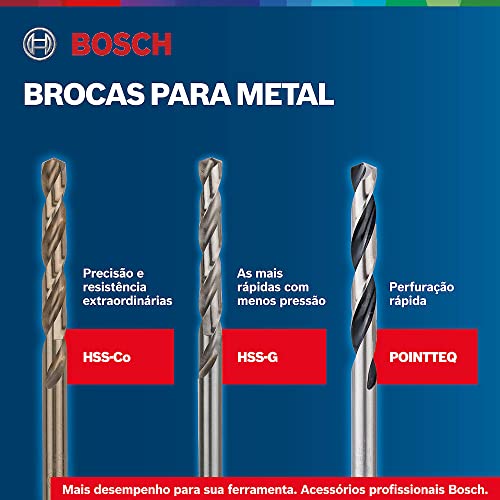 Bosch Accessories 19 pièces Jeu de forets à métaux ProBox HSS-G (rectifié, accessoires de perceuse-visseuse et de support de perçage) Argent