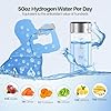 Hydrogen Water Bottle, 3Min 2200PPB Rapid Hydrogen Water Generator -SPE PEM Tech, 14OZ Portable Hydro Water Machine, Health Care Gifts for Husband, Wife, Family, Friends, Travel #5