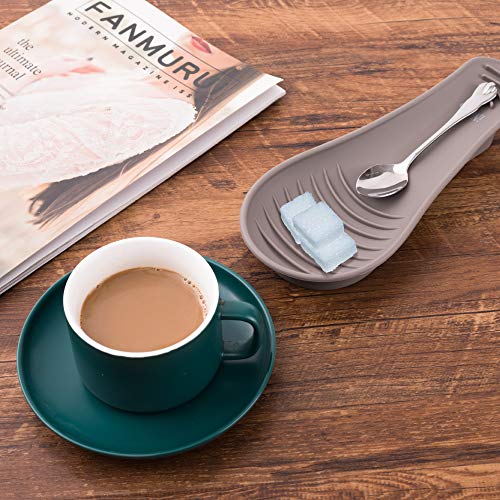 Ineibo Silicone Spoon Rest For Kitchen Counter, Silicone Spoon Holder –Silicone Utensil Rest For Stove Top #TOP5
