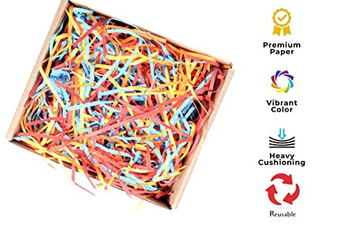 Image of Shredded News Paper For Packing 50 gms,Gift Packing Material, Hamper Box Fillers, Paper Filler, Size, 4mm.