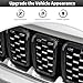 CheroCar for Jeep Grand Cherokee Front Grill Insters Cover Exterior Accessories for Jeep Grand Cherokee 2021+,Black