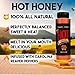 Elijah's Xtreme Hot Honey, 100% All Natural Pure Honey Infused with Carolina Reaper Peppers, Medium Heat Sweet & Spicy Honey Sauce Flavor, 12 oz Bottle