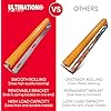 Ultimation Industries 2-Pack Polyurethane Coated Conveyor Rollers with Brackets Heavy Duty, Smooth Glide for Carts, Trolleys, Material Handling Systems 1.5 Dia, 10 Between Frame, 9-7/16 Tube