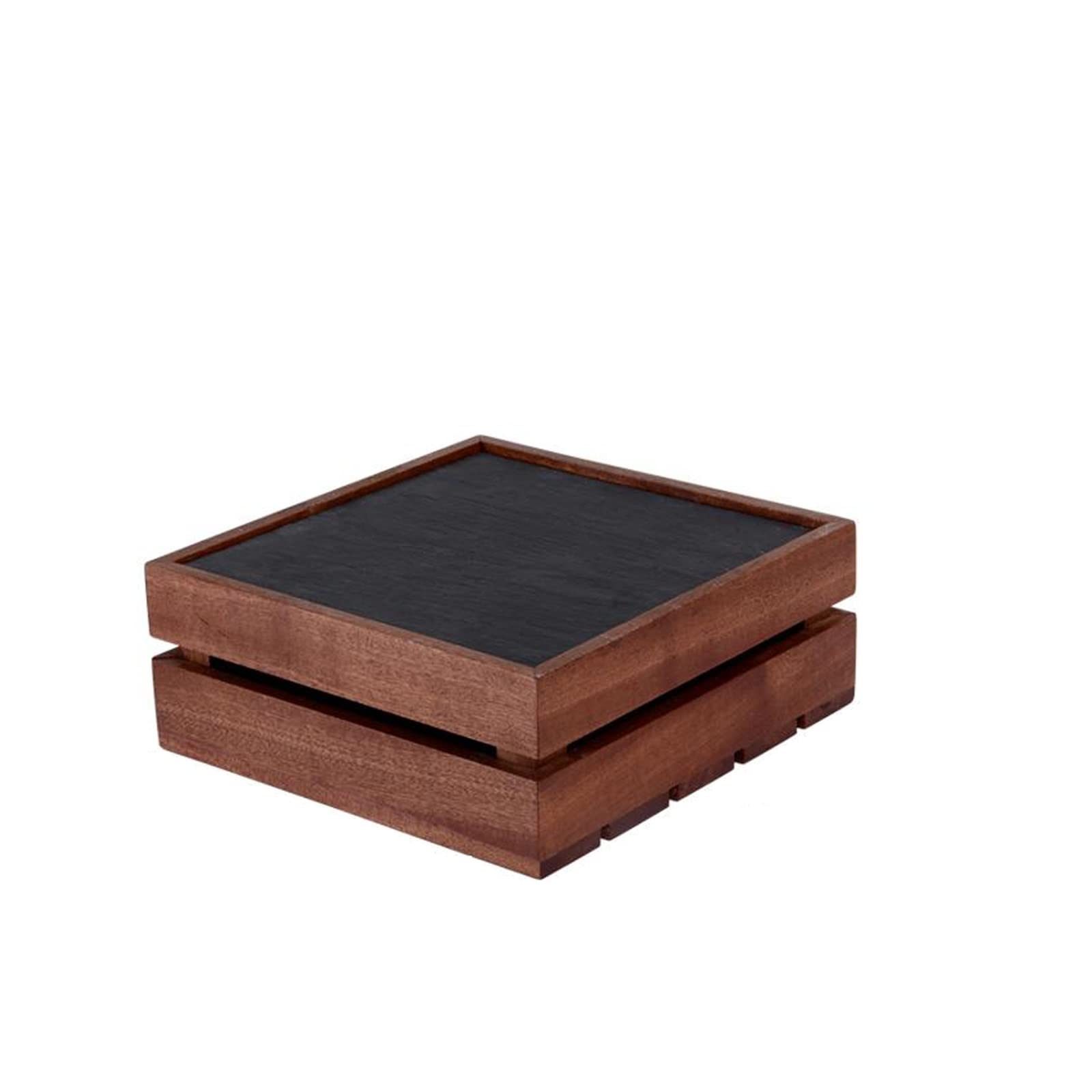 Présentoir à gâteau de confiserie et support d'ornement en bois de style chinois