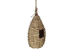 Bird Nest: PawHut Handwoven Outdoor Hanging Hummingbird House