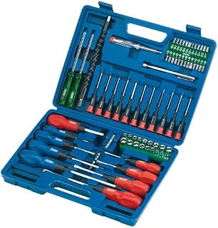 Draper 40850 70-Piece Screwdriver, Socket and Bit Set , Blue
