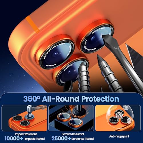 Image of CACOE Camera Lens Protector for iPhone 14 /15 /16 /17 Pro /Pro Max Cover