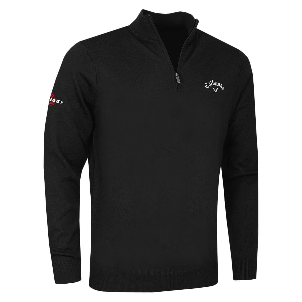 Gold Gear Direct - Callaway 1/4 Zip Merino Wool Tour Logo Golf Sweater - Black