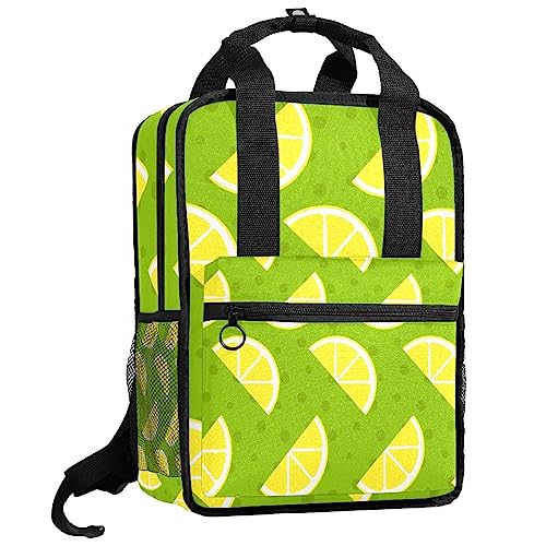 Sac à dos garçons motif citron vert pour l'école et les sorties de week-end