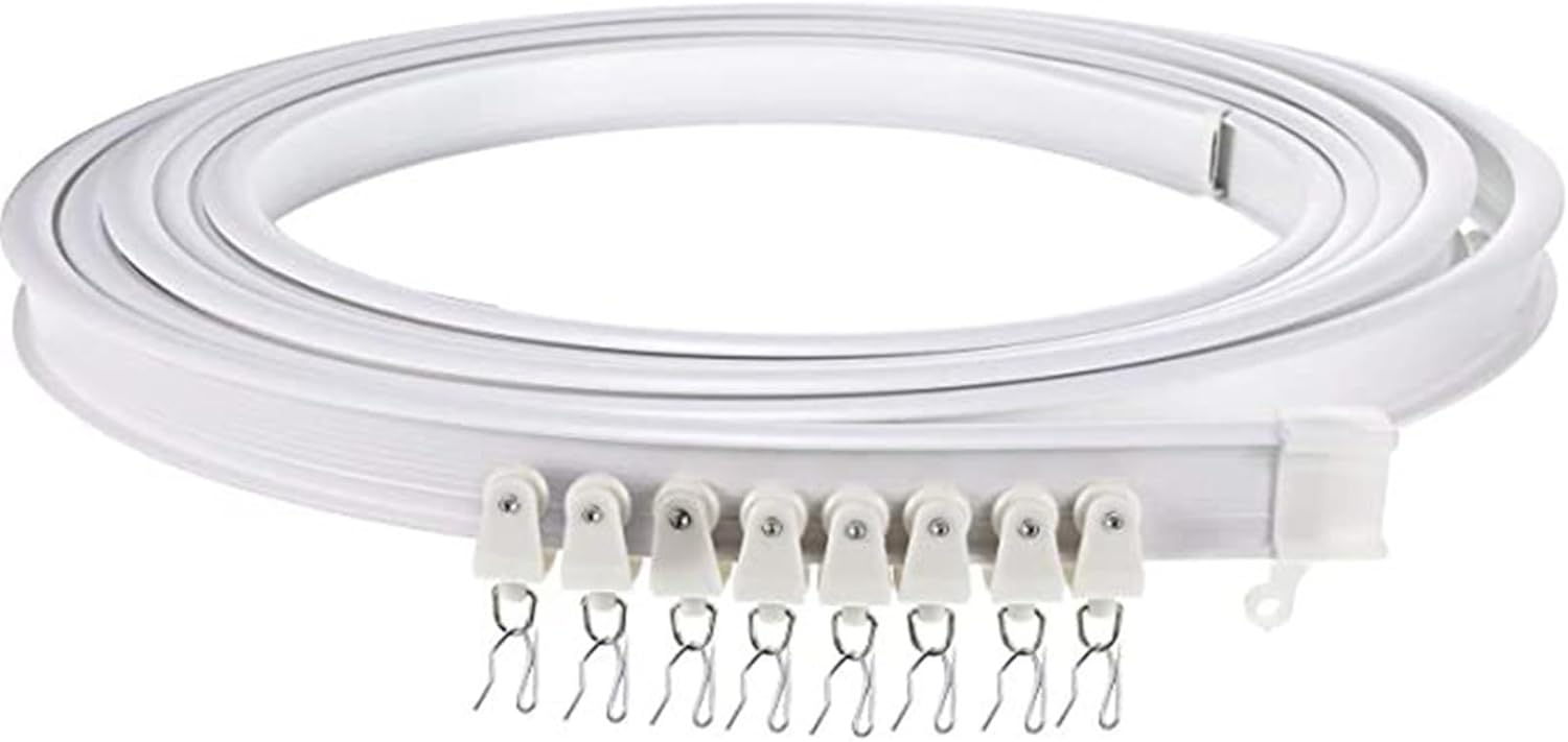 1/3/4/5/6M Flexible Bendable Ceiling Curtain Rails Curved Ceiling Track