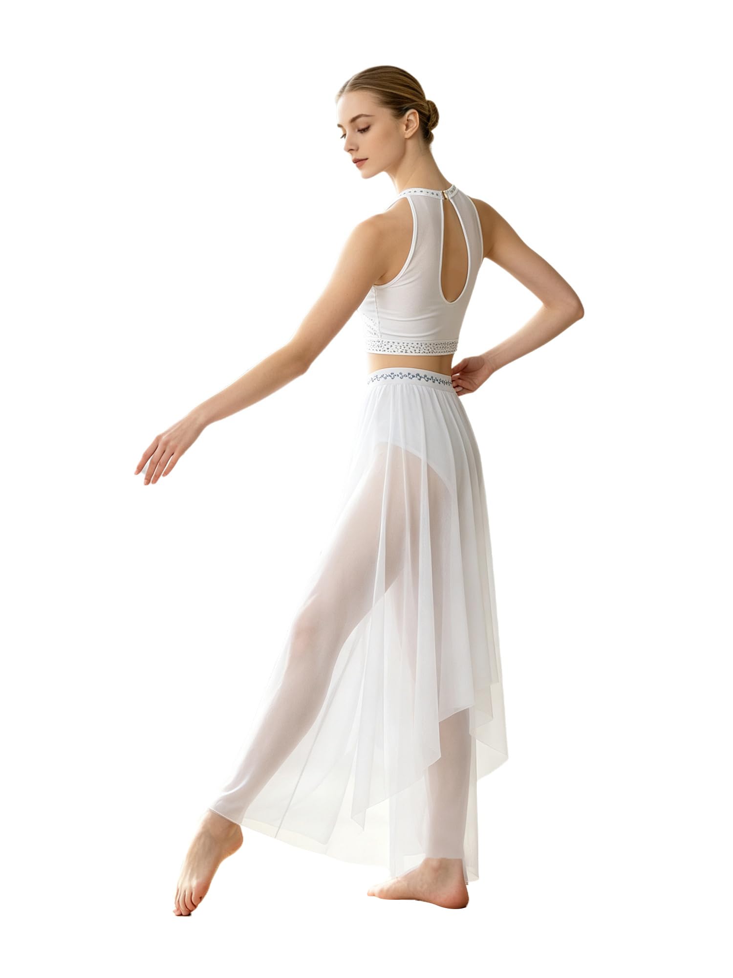 ranrann Donna Completo Danza del Ventre Allenamento di Classica Ballerina