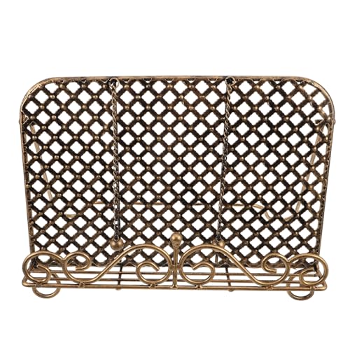 Ipetboom Soporte para Libros de Cocina Vintage de Hierro Fundido, Atril de Escritorio Resistente para Recetarios, Estante Decorativo para Encimeras de Cocina, Compatible Tabletas y