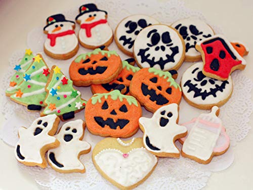 16 Emporte-Pièces Halloween - Fantôme, Chauve-Souris, Citrouille... - Acier Inoxydable - Pour Biscuits, Pâtisserie, Bricolage