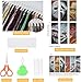 NEGEKFKX 6 Pcs Horror Cross Stitch Bookmark Kit for Adult Beginners,Halloween Cross Stitch Kits 14 CT DIY Cross Stitch Kits Adult Stamped Bookmark Embroidery Bookmarks Kit