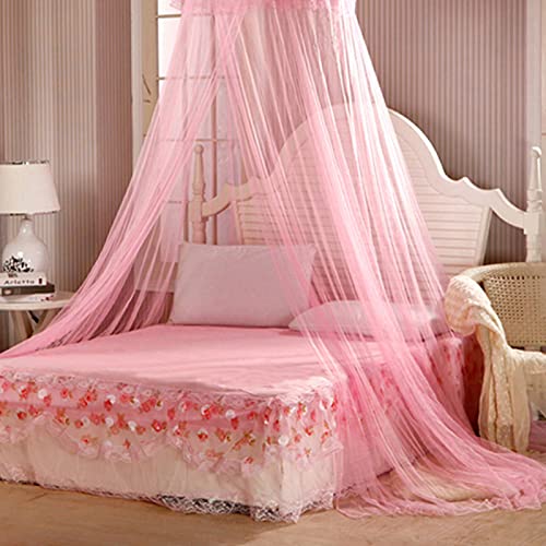 Hevirgo Bed Canopy Mosquito Net, Hanging Travel Netting Curtains, Play Tent Bedding, Elegent Lace House Bedding Decor Sweet Round Bed Canopy Dome Mosquito Net - Green #TOP3