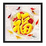 - Material: professionelles wasserbasiertes Tuch + High-End-Harz gefüllt Diamant 5D-Würfel, sicher und umweltfreundlich, kann mit Vertrauen verwendet werden, Leinwandgröße: 40x40cm, 50x50cm, 60x60cm, 70x70cm