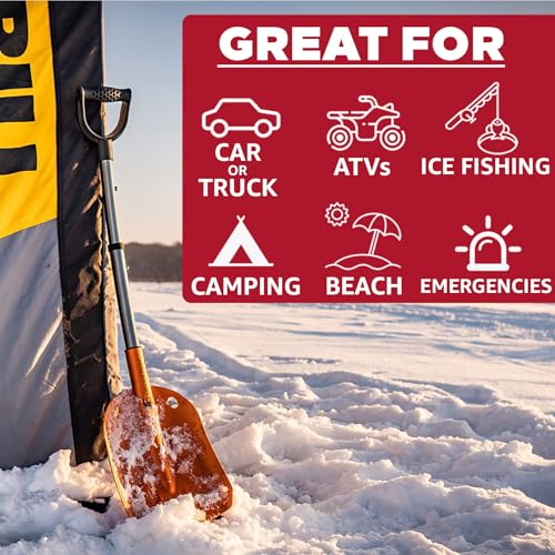 Crescent Moon Collapsible Avalanche Shovel